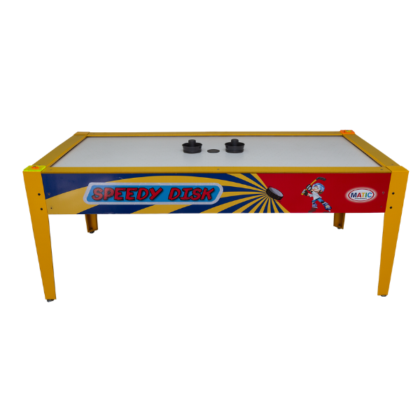 Mesa de Aero Hockey, AZUL , acompanha 2 suportes e 2 discos